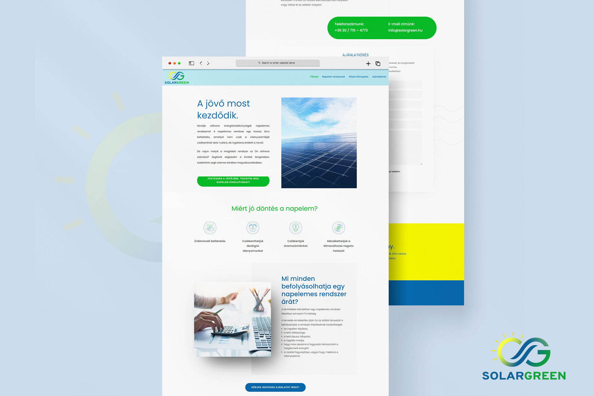 Solargreen website
